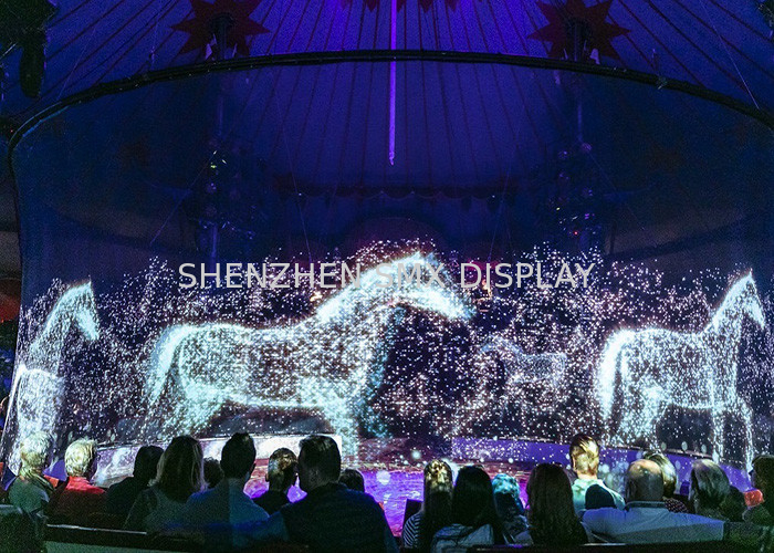 360 Degree 3D Holographic Effect Projection Screen Holographic Screen Projection Net Hologram Mesh Screen