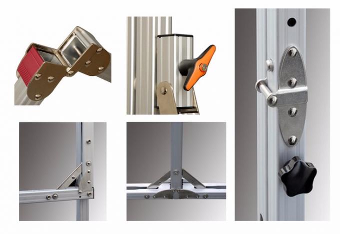 120 inç ön arka projeksiyon Stand Metal 3D PVC kumaş ile hızlı katlanabilir taşınabilir projeksiyon ekranı 3