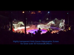 Performans için Polyamid 3D Holografik Projeksiyon Bezi Holo Gazlı Bez