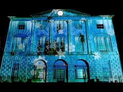 SMX 20000 Lumen WUXGA Büyük Alan 3LCD Lazer Projeksiyonu Bina Projeksiyonu