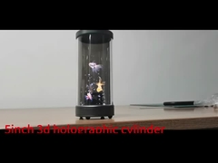 5 inçlik 3 boyutlu hologram silindir şeffaf ekran interaktif hologramlar HoloTube