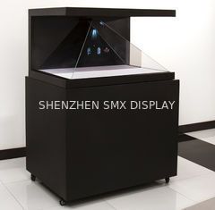 Pyramid 3D Holographic Display Boxes Floor Standing 3 Sided Viewing