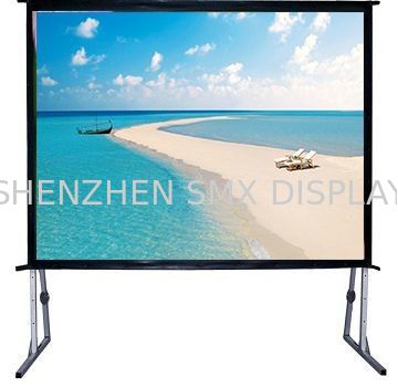 120" Fast Fold Projector Screen With Flight Case / Outdoor Rear Projector Fabric Stand