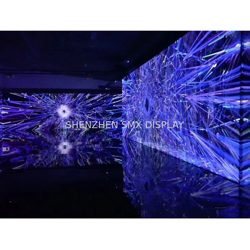 Special Scrim Gray Holo Gauze 3D Holographic Projection Screen For Exhibation