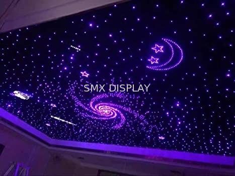 Kalite 32W Twinkle Fiber Optik Işıklar Müzik Aktive RGBW LED Yıldız Tavan Panelleri Fabrika