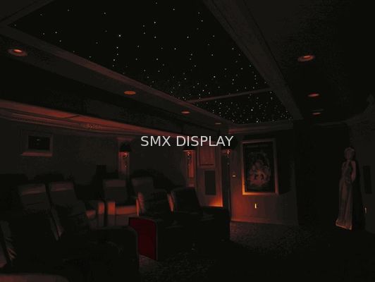 Kalite 110 - 220V Fiber Optik Tavan Işık Takımı Akustik Siyah / Lacivert / UV PMMA Gövde Fabrika