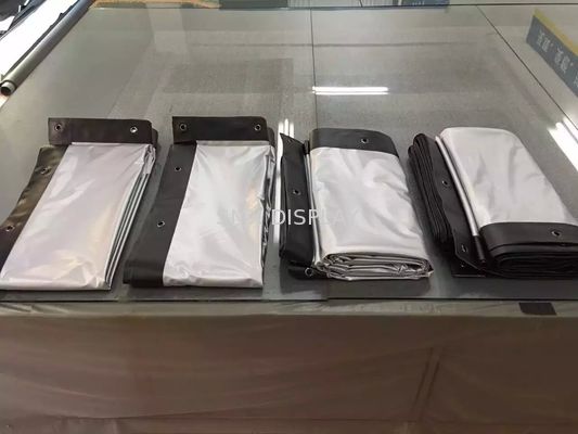 Kalite siyah sınır, açık projektör ekranı ile Beyaz Ön Projeksiyon Perdesi Fabrika
