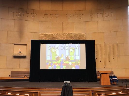 16:9 Projekörler ve sunum ekipmanları Çabuk katlanabilir, giyim desteği ile proje ekranı