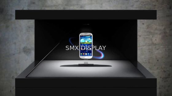 Kalite 3D Holo İzle Vitrin Hologram Piramit Ekran 3 Yüzler 32 inç Fabrika