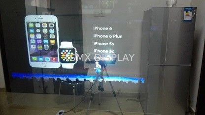 Kalite Kendinden yapışkanlı Projeksiyon Cam Filmi / Transparan Holografik Film Açık Fabrika