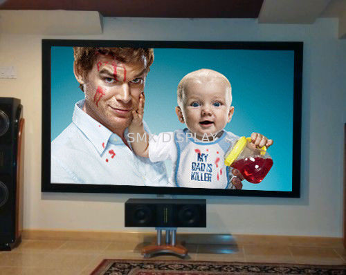 Kalite Projektör Sinema Tiyatro Sabit Çerçeve projeksiyon Ekranı ev sinema için 3D Gümüş Kumaş Fabrika