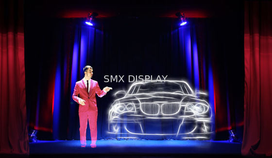 Kalite Yansıtıcı 45 Derece Musion Eyeliner Sahne Holografik Dokunmatik Folyo / Işık Yansıma Folyo Fabrika