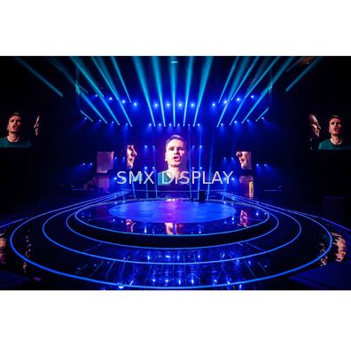 Kalite 3.1m Holo Gazlı Bez Ekran, 3D Holografik Örgü Ekran, Gökyüzünde Yüzen Görüntü Oluşturur Fabrika