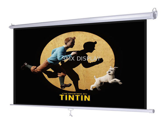 Kalite 16:9 Office Okul Sınıfı İçin 60 İnç Manuel Projektör Ekranları Fabrika