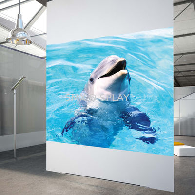 Kalite Yüksek Kontrastlı Beyaz Arka Projeksiyon Filmi 3D Holografik Projeksiyon Filmi Mağaza Pencereleri için Fabrika