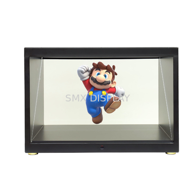 22 inçlik 3 boyutlu Piramit Hologram Reklam Ekipmanı HDMI Giriş Portu Sanal Holografik Teknolojisi ile