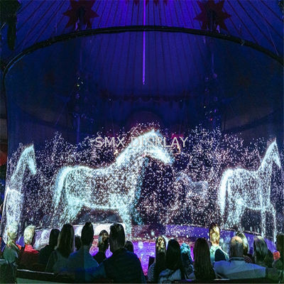 Kalite Büyük Projector Ekranı Hologram Gaze Beyaz Gri Siyah Hologram Mesh Ekranı Fabrika