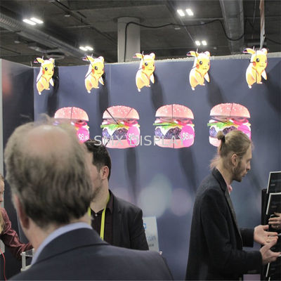 Kalite PC Alüminyum LED Fan 3D Holografik / 3D Hologram Projektör Ith 175 Görüş Açısı Fabrika