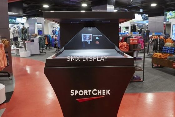Kalite 42 "270 ° Hologram Piramit Vitrin 3D HoloBox Reklam Oyuncu CE RoHS Belgeli Fabrika