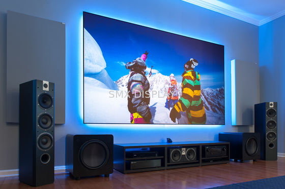 Kalite Ev Sinema için 16/9 Sıfır Kenar Sabit Çerçeve Ekran Anti-Işık Projeksiyon Ekranı Fabrika