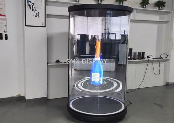 Kalite 75 inçlik bir hologram ekranı gerçek zamanlı hologramlar gerçek boyutlu 3 boyutlu hologram silindir Holotüp Fabrika
