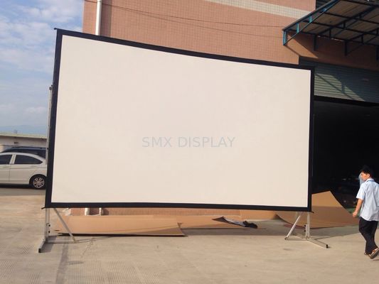 Kalite Dışarıda 16:9 120 inç ön projeksiyon hızlı katlanabilir taşınabilir projektör projeksiyon ekranı Fabrika