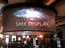 Kalite Standı ile 360 ​​Derece Büyük Kavisli Projeksiyon Ekranı Özel Boyutları Fabrika