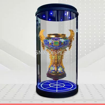 Kalite 3D Hologram Silindir Şeffaf Ekran Interaktif Hologramlar HoloTube USB/SD Kart/HDMI Giriş Arayüzü ile 10.1 inç Fabrika
