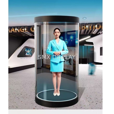 MPG Video Formatı 75 Inch Hologramlar Sesli 8 ohm 5W Çift Hoparlörler ve Gerçek Boyutlu Holografik Ekran