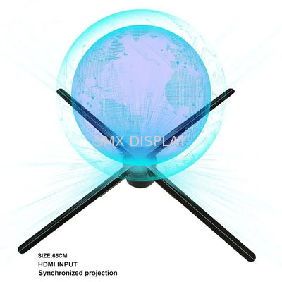 Kalite Hdmi Hologram Ventilatörü 65 Cm 3D Ventilatör Hologram Ekranı Bilgisayarla Hdmi Senkronizasyonu Etkileşimli 3D Holografik Projektor Fabrika