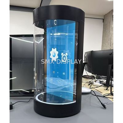 21.5 inçlik Hologram Silindir Gerçek Zamanlı Hologramlar Gerçek Boyutlu 3 boyutlu Holografik Ekran Holotüp