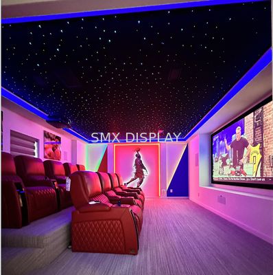 Kalite 0.75mm PMMA Rastgele Yıldız Fiber Optik Işıklar Ev Sineması İçin Yıldız Tavan Panelleri Fabrika