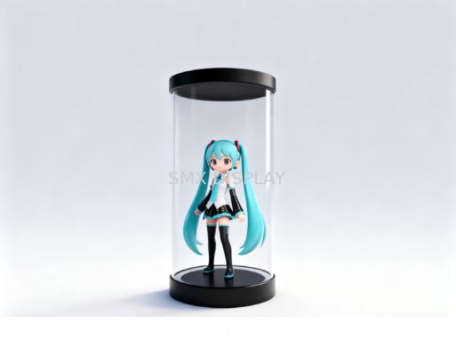 Kalite 5 inç Holo Tube Mini 3D Hologram Ekranı Holografik Silindir Şeffaf Ekran Fabrika