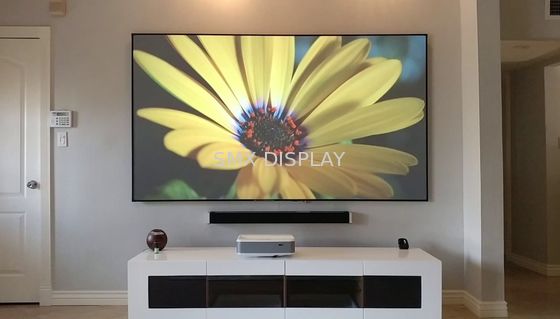 Kalite Sinema Sabit Çerçeve Ekranı Elmas Anti - Işık Projektör Paneli 170 ° Görüş Açısı Fabrika