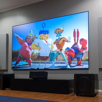 Kalite Sıfır Kenarlı Projektör Sabit Çerçeve Ekran Ortam Işığı Siyah Elmas 170 ° Görüş Açısı Fabrika