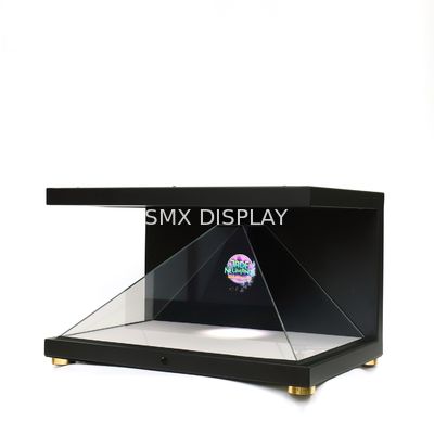 Kalite 32' 3D Ekran Vitrine Hologram Piramit 270 Derece Holo Ekran Kutusu Tam HD Çözüm Fabrika