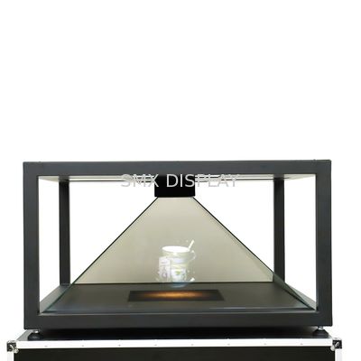 Kalite Dış Mekan 120X120cm Piramit Hologramlı Cam Ekran 350cd/M2 Holo Kutu Fabrika