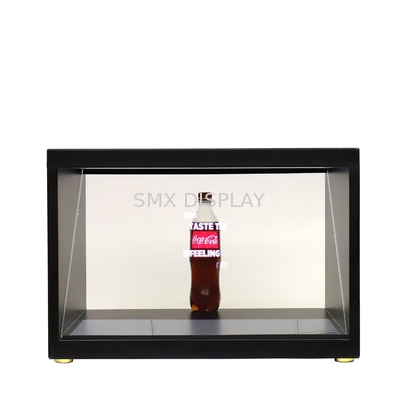 Tam HD çözünürlüğü ve ayarlanabilir LED ışığı ile 180 derecelik Holo Cube 3D Hologram Vitrin Ekranı