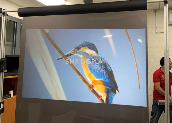 Kalite şeffaf holografik arka projeksiyon filmi Yapıştırıcı İçin Pencere Reklam Fabrika