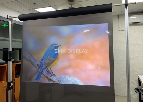 Temizle Transparan Holografik Ekran, Ekran / Mağaza Holoscreen 100 Mikron