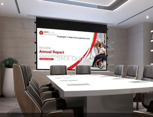 Kalite Tavanda Alüminyum 100 "Tabla Gerdirilmiş Projeksiyon Perdesi Fabrika