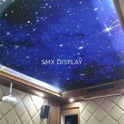 Kalite KTV Bar LED Boncuk Fiber Optik Yıldız Tavan Panelleri 12VDC Proje Kurulumu Fabrika