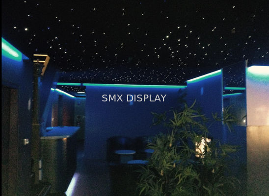 Kalite 9mm Panel Fiber Optik Tavan Fayansları Polyester Sunta 7 Renk PMMA Fabrika