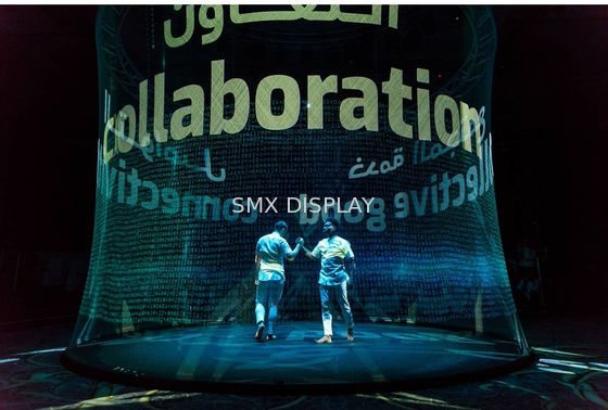 Kalite Açık Hava Reklamcılığı için Pepperscrim Holografik Projeksiyon Filmi 30m Uzunluk Fabrika