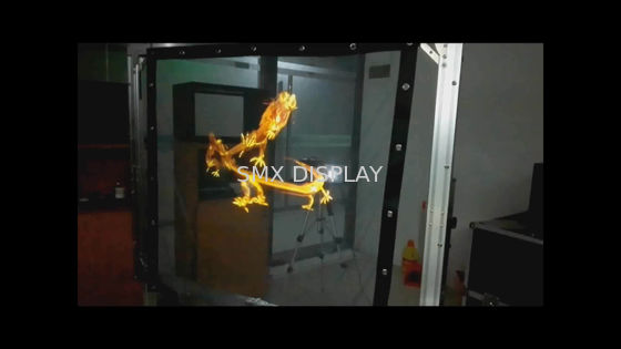 Kalite 3D Holo Gazlı Bez Holografik Ekran Şeffaf Mesh Projektör 30m Uzunluk Fabrika