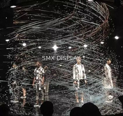 Kalite Yanmaz Poliamid Holografik Mesh Ekran Motorlu Yüksek Şeffaflık Fabrika