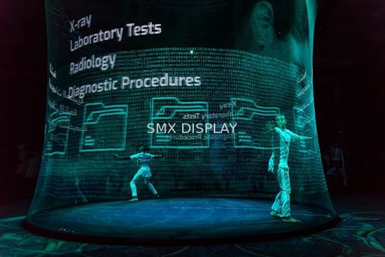 Kalite Canlı Hologram Gösterisi için 3D Holografik Video Projeksiyon Ekranı 30m Uzunluk Fabrika