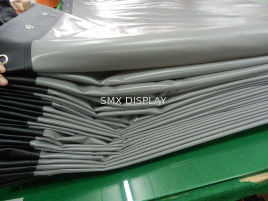 Kalite Çevresi halkalı esnek Beyaz / 3D Gümüş / Arka gözleri Projeksiyon Ekranı Fabrika