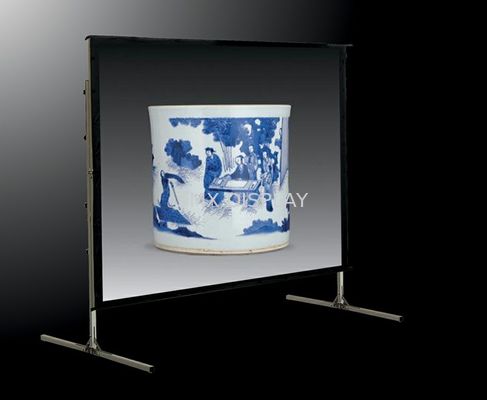 Kalite Iç / dış mekan etkinlikleri için Hızlı Katlama Mobil 120 inç projeksiyon ekranı Fabrika