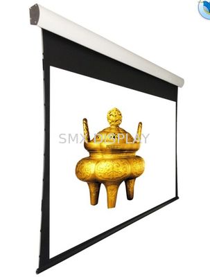 Kalite Uzaktan Kumanda ile 150 'Öngerilmesi Tavan Gömme Motorlu Projeksiyon Perdesi Fabrika